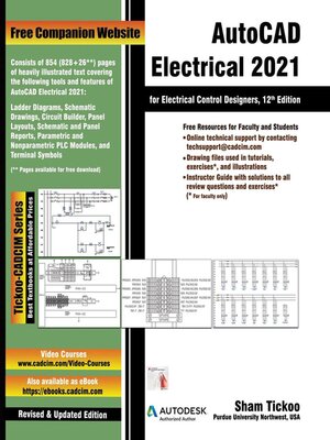 cover image of AutoCAD Electrical 2021 for Electrical Control Designers